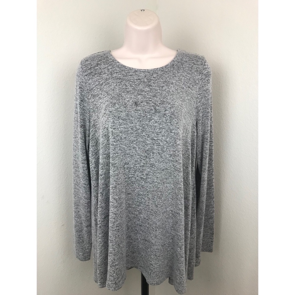 Anthropologie Postmark Basic Gray Tee - image 2